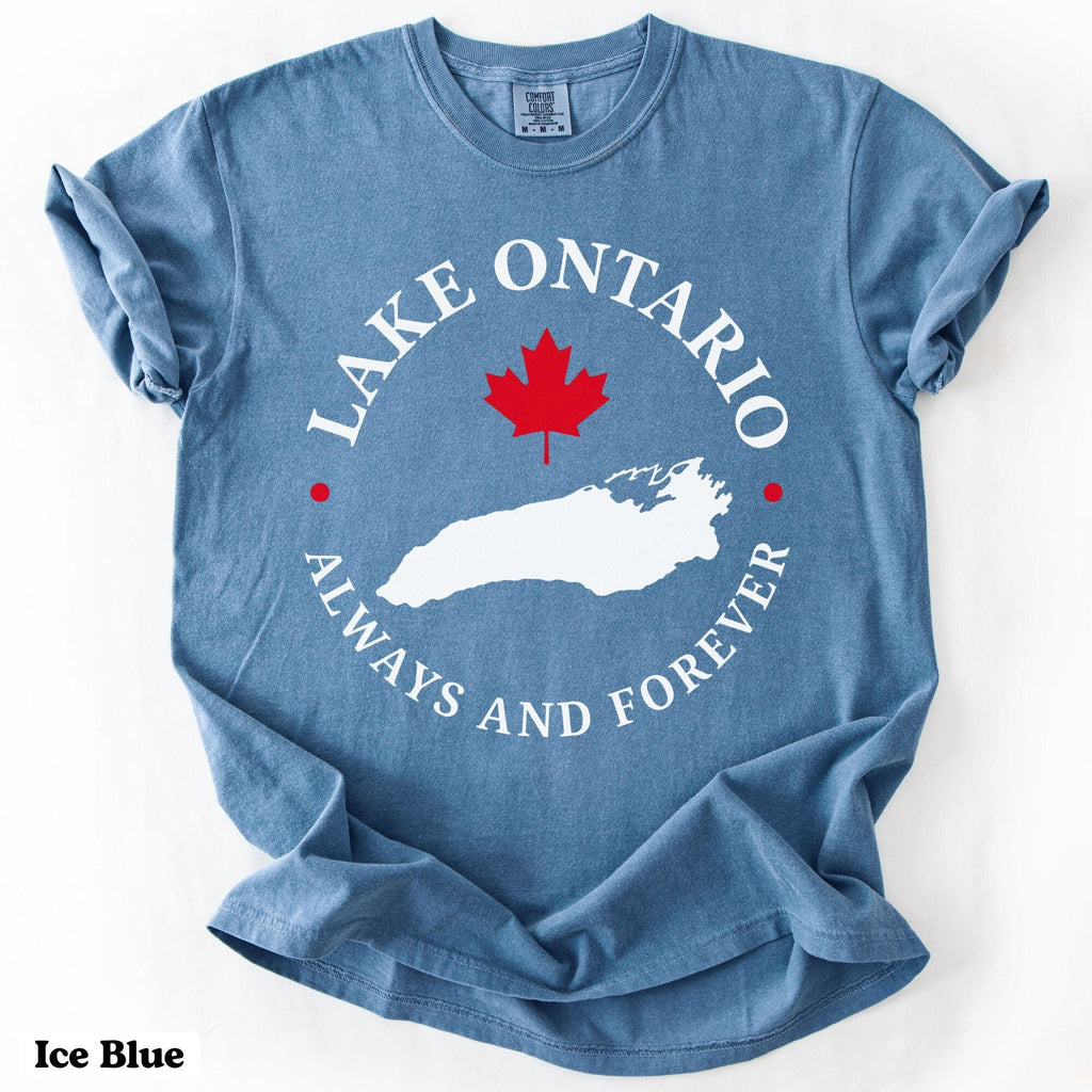 Lake Ontario Shirt Always And Forever Comfort Colors Unisex Tee   Quiet Activism Great Lakes Gift