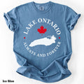 Lake Ontario Shirt Always And Forever Comfort Colors Unisex Tee   Quiet Activism Great Lakes Gift