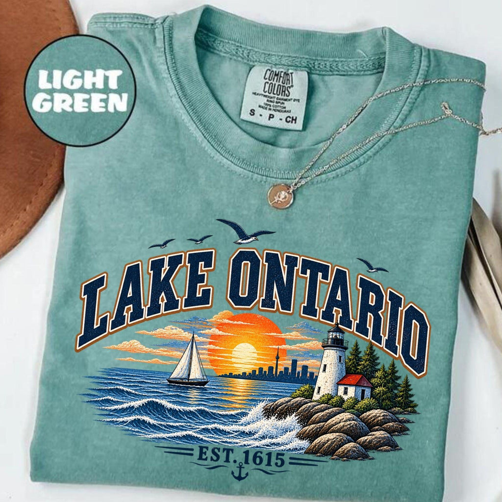 Lake Ontario Shirt Comfort Colors Tshirt Unisex Tee Lake Ontario Gift House Warming Trendy Great Lakes