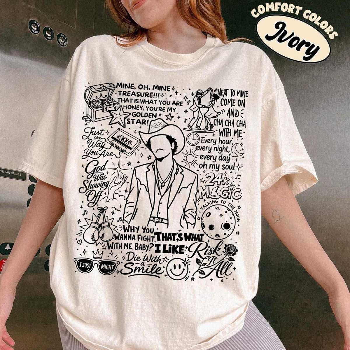 Comfort Colors Vintage Pop Concert Shirt Retro Music Graphic Tee Tour Style Shirt Music Lover Gift Concert Fan Tee