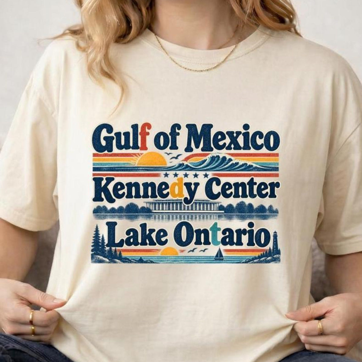 Lake Ontario Tshirt   Liberal Tee Kennedy Center Gulf Of Mexico Subtle Protest Comfort Colors Unisex Gift
