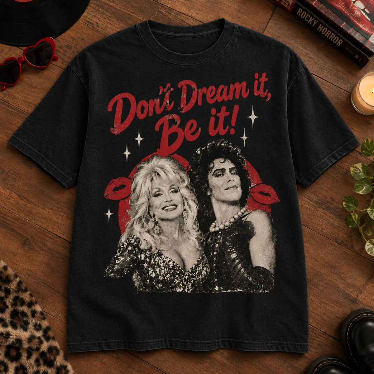 Comfort Colors Dolly Parton Tim Curry Shirt Dont Dream It Be It Tee Vintage Tribute Shirt Retro Graphic Tee