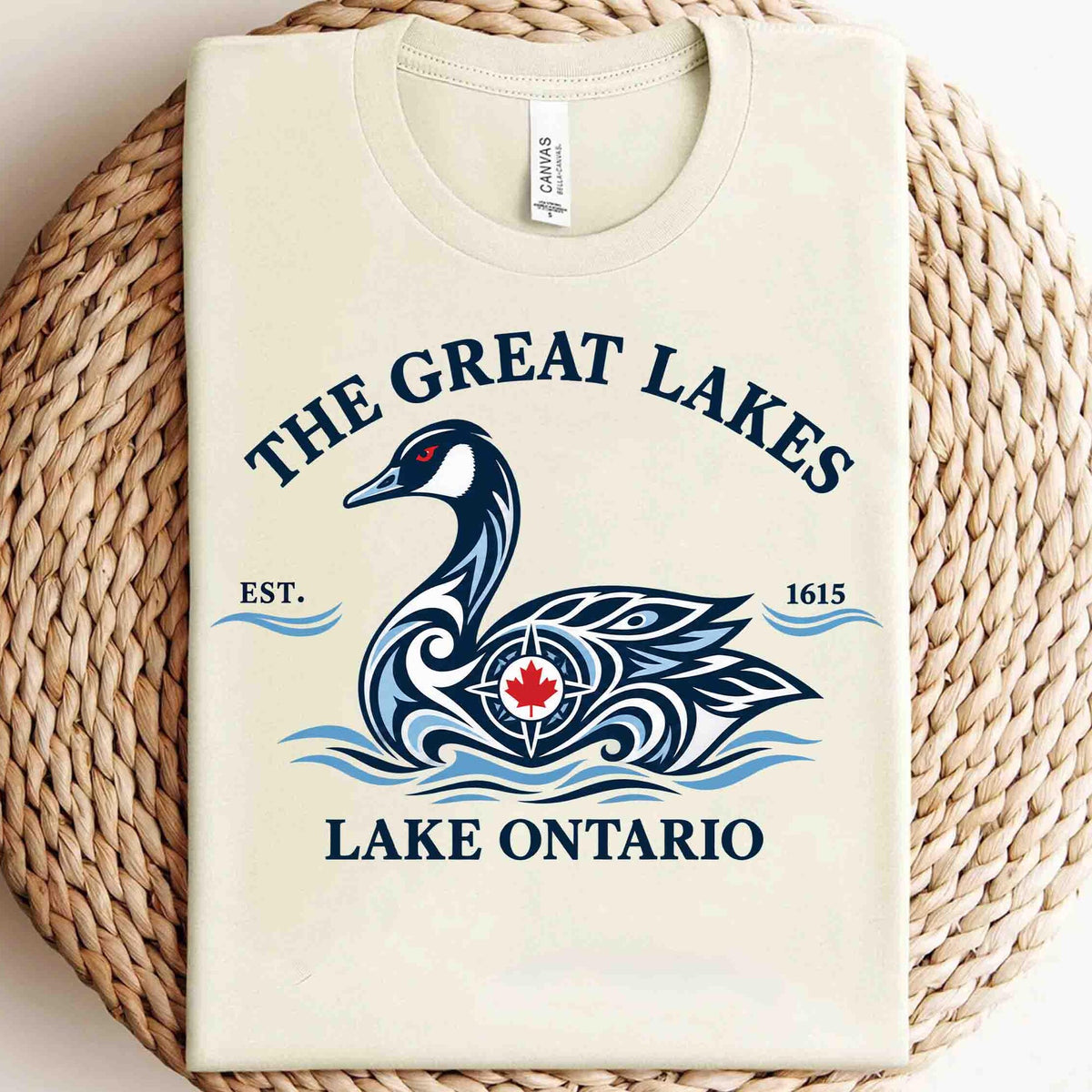Great Lakes Loon Bird Shirt Lake Ontario Wildlife Tee Canada Nature shirt Ontario Lake Gift Lake Ontario Est 1615 long sleeve tshirt