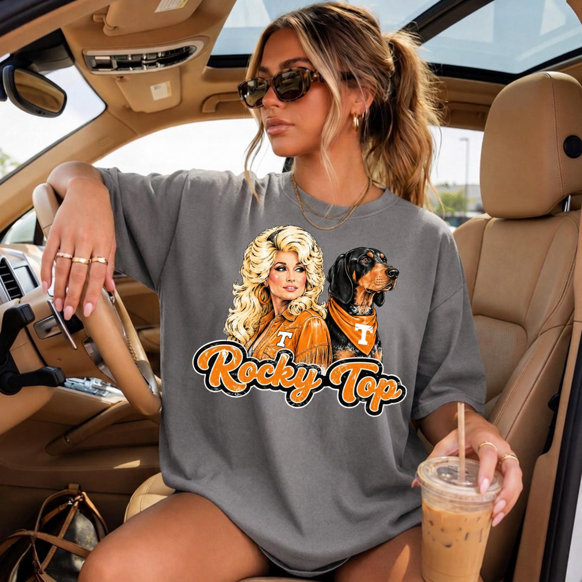 Comfort Colors Rocky Top Dolly Parton Tennessee Smokey Shirt Women, Country Music Graphic Tee, Fan Gift for Her Aesthetic