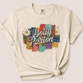 Comfort Colors Retro Dolly Parton Patchwork Daisy Shirt Women, 70s Nashville Country Music Graphic Tee, Fan Gift for Her Aesthetic