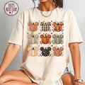 Comfort Colors Mickey Halloween Pumpkin Fall Shirt Women, Disneyworld Disneyland Pumpkin Patch Spooky Season Graphic Tee, Gift for Her Aesthetic