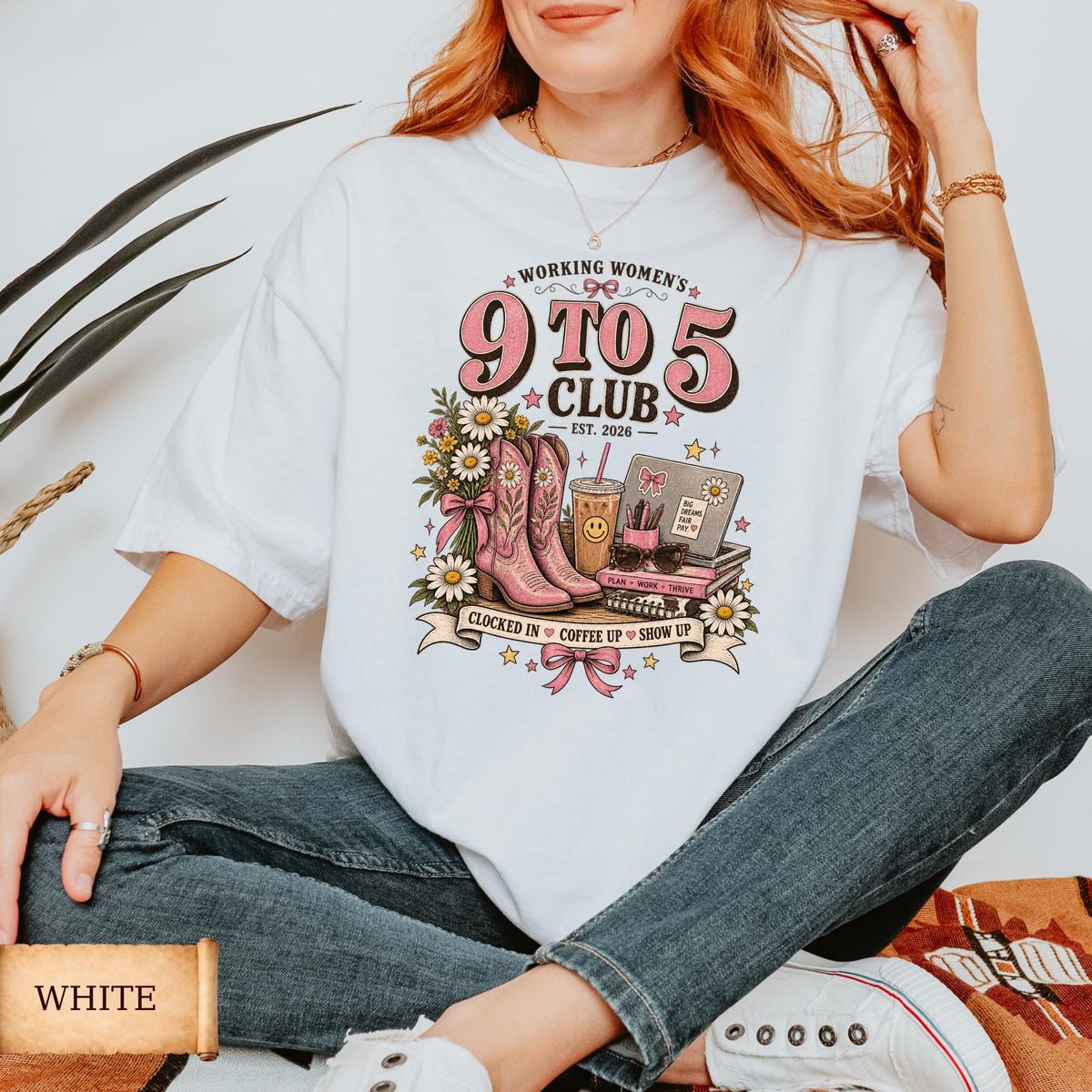 Comfort Colors Dolly Parton 9 to 5 Day Shirt Women, Working Womens Workwear Western Cowgirl Office Graphic Tee, Fan Gift for Her Aesthetic
