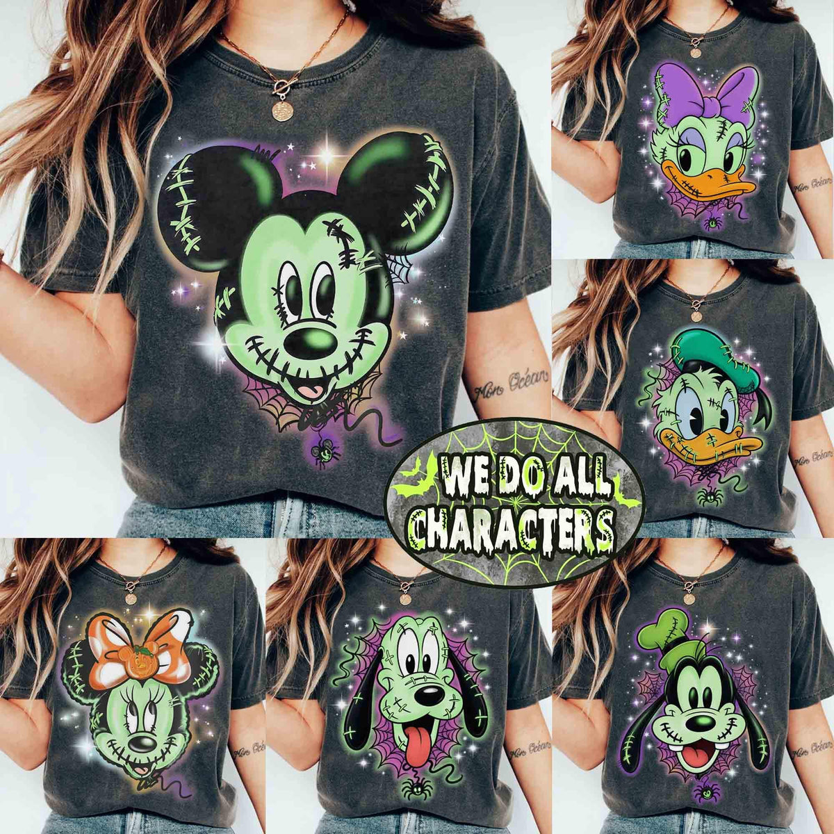 Comfort Colors Retro Zombie Mickey Minnie Balloons Halloween Couple Shirt Disney Spooky Season Shirt Halloween Family Trip Shirts 2026