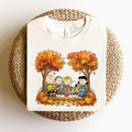 Comfort Colors Peanuts Gang Autumn Shirt Women, Snoopy Friends Charlie Brown Fall Pumpkin Patch Graphic Tee, Gift for Her Aesthetic