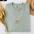 Lost Sheep Shirt Women Minimalist Found Lamb Luke 15 Christian Tee Faux Embroidered Keepsake Dainty Baptism Gift Comfort Colors