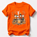 Comfort Colors Snoopy Friends Fall Shirt Women, Cozy Halloween Campfire Pumpkin Autumn Charlie Brown Graphic Tee, Gift for Her Aesthetic