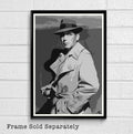 Rick Blaine Humphrey Bogart Casablanca Illustration - Classic Hollywood Film Movie - Poster | Canvas Wall Art Print
