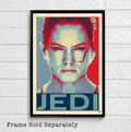 Rey From Star Wars Illustration - Sci-Fi Movie Film - Poster | Canvas Wall Art Print