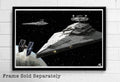 Star Wars Star Destroyer Illustration - Empire Sci-Fi Film Movie - Poster | Canvas Wall Art Print