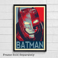 Batman Political Poster Illustration - Batman V Superman Superhero Movie Comicbook - Poster | Canvas Wall Art Print