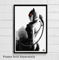 Catwoman Selina Kyle Illustration - Comicbook Superhero Arkham Video Game - Poster | Canvas Wall Art Print