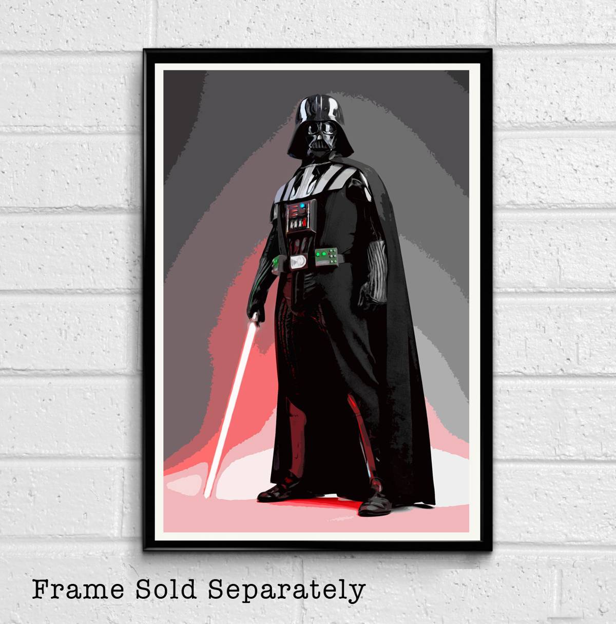 Darth Vader Star Wars Illustration #7 - Sith Lord Film Movie Geeky Nerdy - Poster | Canvas Wall Art Print