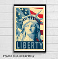 Statue Of Liberty American Landmark Illustration - Political United States - Poster | Canvas Wall Art Print