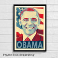 President Barack Obama United States Illustration - Campaign Political America - Poster | Canvas Wall Art Print
