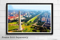 Washington Monument Illustration #2 - Washington Dc Landscape American United States - Poster | Canvas Wall Art Print