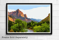 Zion National Park Illustration - Nature Desert Utah Landscape American United States - Poster | Canvas Wall Art Print