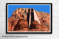 Sedona Chapel Of The Holy Cross Illustration #1 -Landmark Desert Arizona American United States - Poster | Canvas Wall Art Print