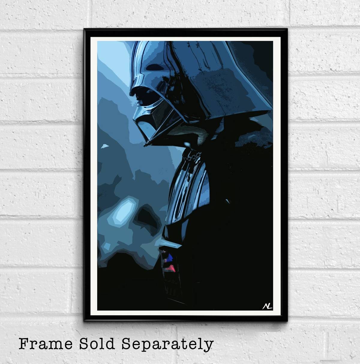 Darth Vader Star Wars Illustration #9 - Sith Lord Film Movie Geeky Nerdy - Poster | Canvas Wall Art Print