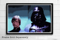 Luke Skywalker And Darth Vader Star Wars Illustration #2 - Movie Film Geeky Nerdy - Poster | Canvas Wall Art Print