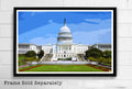 Washington Dc Capitol Building Illustration #1 - Capitol Hill Landscape American United States - Poster | Canvas Wall Art Print