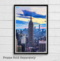 Empire State Building Illustration - New York City Landscape Nyc Landmark - Poster | Canvas Wall Art Print
