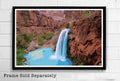 Havasu Falls Waterfall Illustration - Grand Canyon Desert Arizona Landscape - Poster | Canvas Wall Art Print