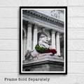 New York Public Library Illustration - New York City Landmark American Nyc United States Landmark Poster Print Or Canvas - Poster | Canvas Wall Art Print