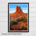 Monument Valley 2 Desert Arizona Landscape Navajo Red Rocks American Art United States Travel - Poster | Canvas Wall Art Print