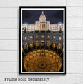 Austin Texas State Capitol Building Illustration #2 - United States Monument Landmark American - Poster | Canvas Wall Art Print