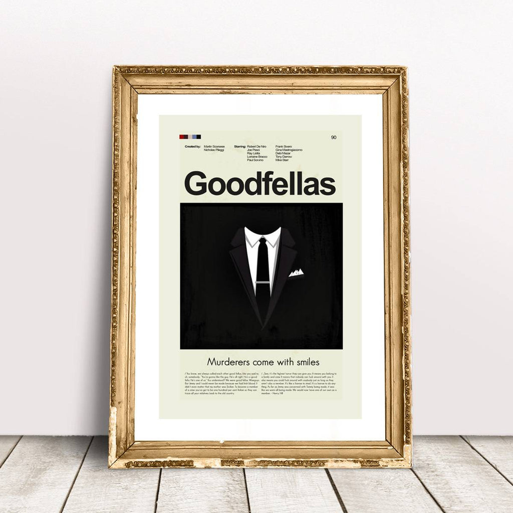 Goodfellas Mid-Century Modern Inspired Print - Poster | Canvas Wall Art Print