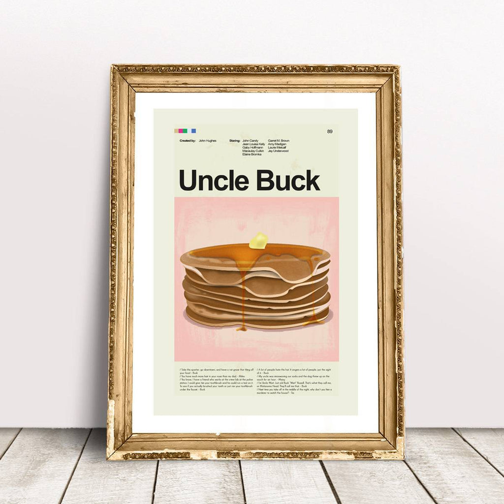 Uncle Buck Mid-Century Modern Inspired Print - Poster | Canvas Wall Art Print