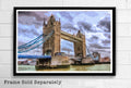 England Tower Bridge Illustration #1 - London Landmark British Monument Uk Travel - Poster | Canvas Wall Art Print
