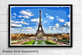 Paris Eiffel Tower Illustration #1 - Landmark France Monument Europe Travel - Poster | Canvas Wall Art Print