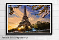 Eiffel Tower Sunset - Paris France Landmark French Landmark Europe Travel - Poster | Canvas Wall Art Print
