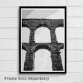 Segovia Aqueduct Spain Illustration - European Monument Spanish Landmark Europe - Poster | Canvas Wall Art Print