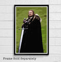 Ned Stark From Game Of Thrones Illustration #2 - Fantasy Song Of Ice And Fire - Poster | Canvas Wall Art Print