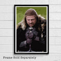 Ned Stark From Game Of Thrones Illustration #3 - Fantasy Song Of Ice And Fire - Poster | Canvas Wall Art Print