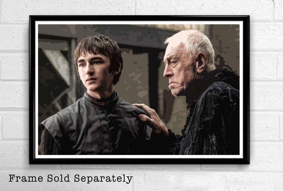 Bran Stark From Game Of Thrones Illustration - Fantasy Song Of Ice And Fire - Poster | Canvas Wall Art Print