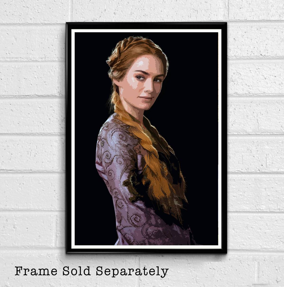 Cersei Lannister From Game Of Thrones Illustration #1 - Fantasy Song Of Ice And Fire - Poster | Canvas Wall Art Print