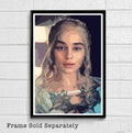 Daenerys Targaryen From Game Of Thrones Illustration #2 - Fantasy Song Of Ice And Fire - Poster | Canvas Wall Art Print