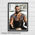 Khal Drogo From Game Of Thrones Illustration - Television Fantasy Westeros Song Of Ice And Fire - Poster | Canvas Wall Art Print