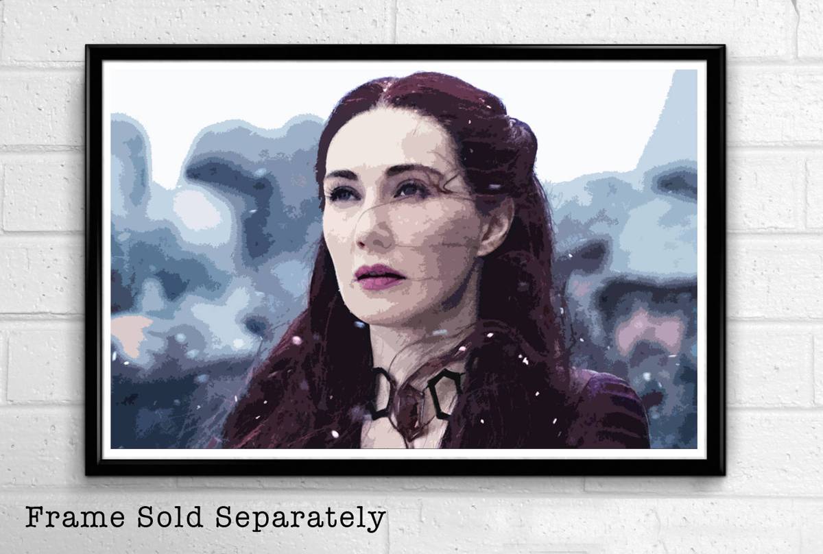 Melisandre - Red Priestess From Game Of Thrones Illustration #1 - Fantasy Song Of Ice And Fire - Poster | Canvas Wall Art Print