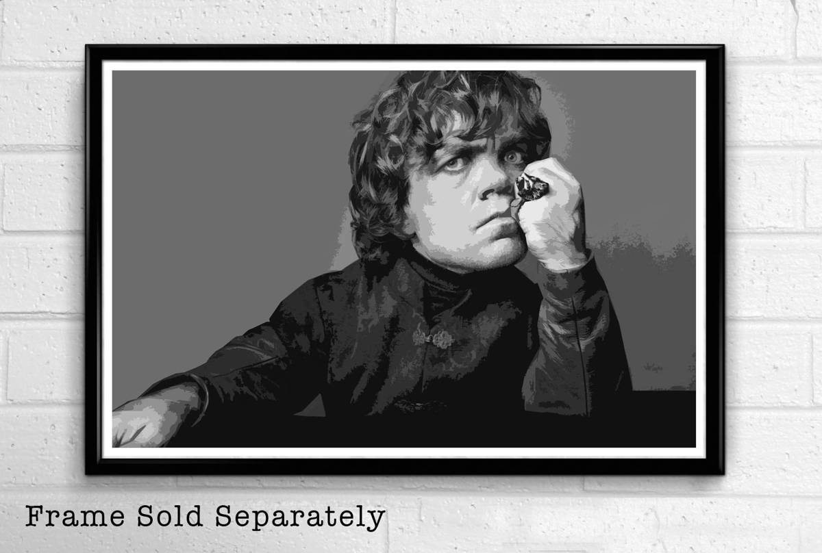 Tyrion Lannister From Game Of Thrones Illustration #2 - Fantasy Song Of Ice And Fire - Poster | Canvas Wall Art Print