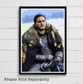 Jon Snow From Game Of Thrones Illustration #6 - Fantasy Song Of Ice And Fire - Poster | Canvas Wall Art Print