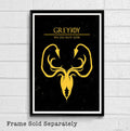 House Greyjoy Squid Sigil From Game Of Thrones Illustration - Fantasy Song Of Ice And Fire - Poster | Canvas Wall Art Print